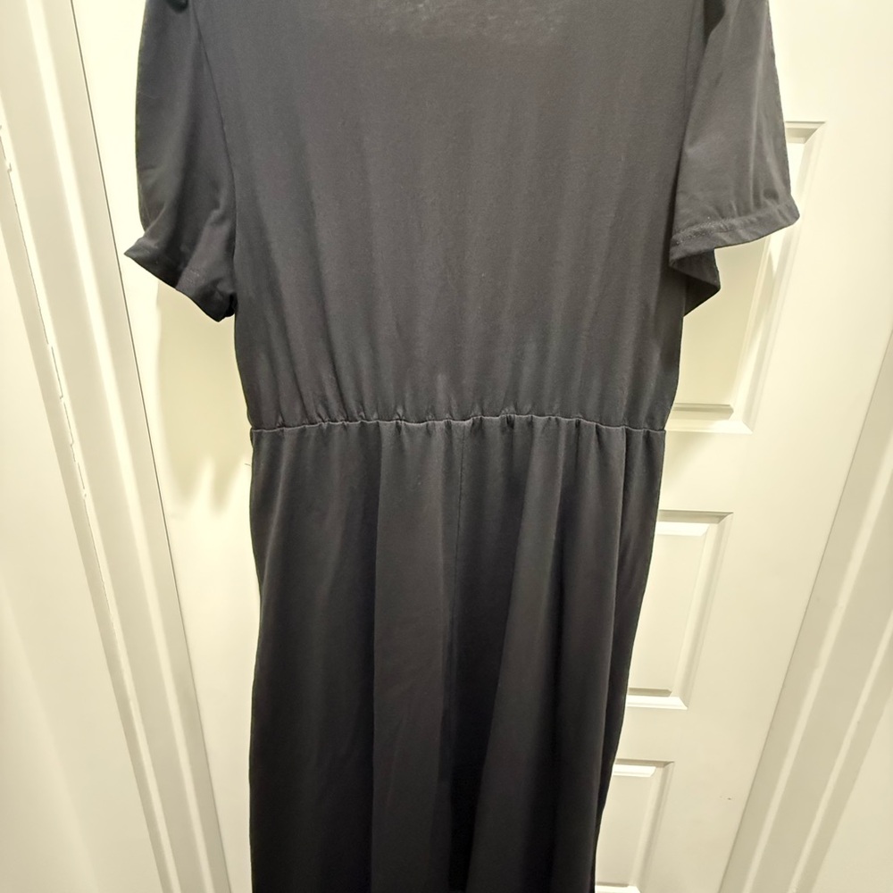 Bloomchic Solid Black Pocket Lace Split Maxi Dres… - image 5